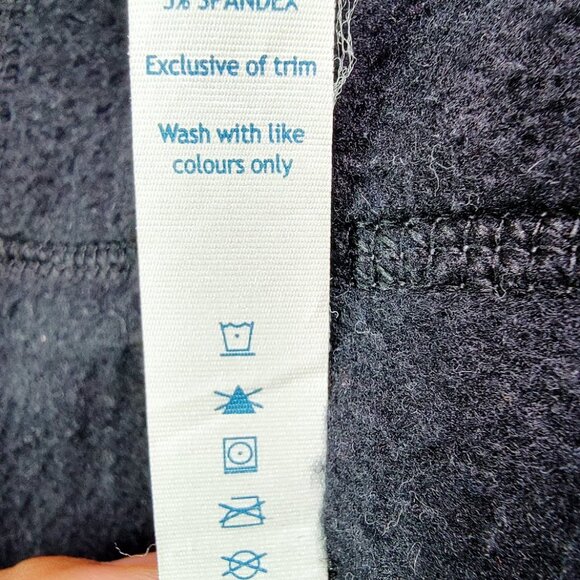 Lululemon Women's Heathered Black Virasana Blanket Wrap Full-Zip Jacket Size 12 - Picture 10 of 11